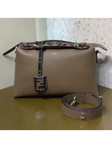 Fendi Leather Boston By The Way Regular Bag with FF Motif Brown 2019