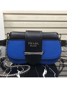 Prada Sidonie Leather Belt Bag 1BL021 Blue 2019