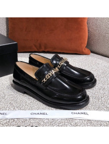 Chanel Patent Calfskin Loafers G37430 Black 2021 