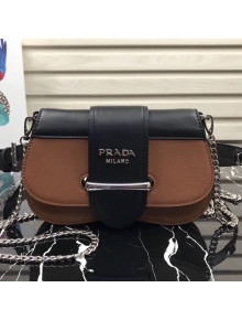 Prada Sidonie Leather Belt Bag 1BL021 Brown 2019