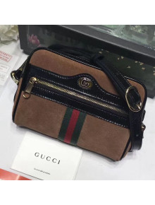Gucci Ophidia Suede Mini Shoulder Bag 517350 Brown 2019