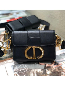 Dior 30 Montaigne CD Leather Mini Box Shoulder Bag Black 2019
