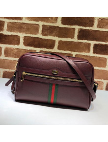 Gucci Ophidia Leather Small Shoulder Bag 517080 Burgundy 2018