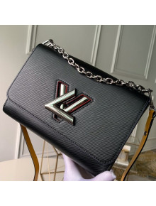 Louis Vuitton Twist MM Shoulder Bag in Epi Leather M53885 Black/Yellow 2019