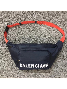 Balen...ga Wheel Nylon Belt Bag Blue/Red 2018