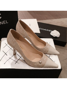 Chanel Pointed Heel Pump Pale Gray 2019