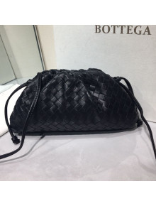 Bottega Veneta The Mini Pouch Crossbody Bag in Woven Lambskin Black 2020 02