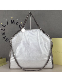 Stella McCartney Falabella Fold Over Tote Bag Silver White 2020