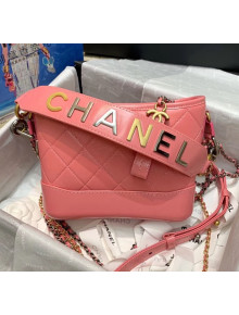 Chanel Calfskin CHANEL'S GABRIELLE Small Hobo Bag AS0865 Pink 2020