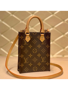 Louis Vuitton Petit Sac Plat Mini Tote Bag in Monogram Canvas M694421 2020