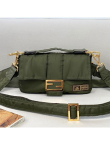 Fendi Men's Baguette Porter Nylon Medium Shoulder Bag/Belt Bag Green 2021