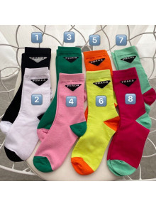 Prada Contrast Short Socks 8 Colors 2021