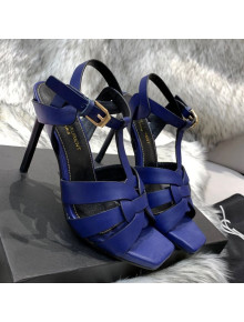 Saint Laurent Calfskin High-Heel Sandals 10cm Blue 2021 13