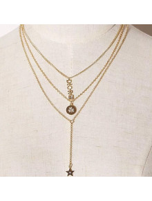 Dior Set of Three Dio(r)evolution Y Necklaces Gold 2019