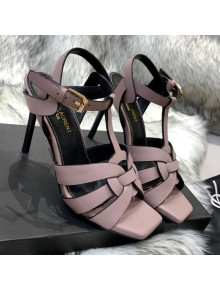 Saint Laurent Calfskin High-Heel Sandals 10cm Dusty Pink 2021 16