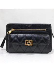 Givenchy Pocket Bag in Diamond Quilted Leather Black 2018