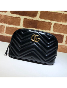 Gucci GG Marmont Large Cosmetic Case 625690 Black 2020