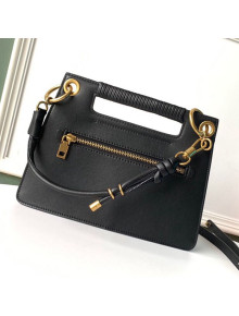 Givenchy Small Whip Top Handle Bag in Smooth Leather Black 2019