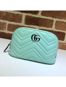Gucci GG Marmont Large Cosmetic Case 625690 Pastel Green 2020