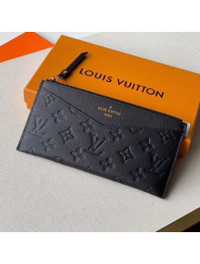 Louis Vuitton Pochette Mélanie BB Pouch in Black Monogram Leather M68712 2020