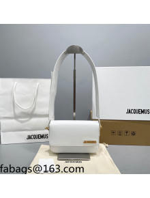 Jacquemus Le Carinu Leather Small Square Bag White 2021