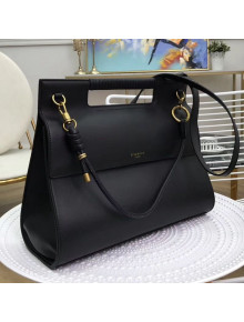 Givenchy Large Whip Top Handle Bag in Smooth Leather Black 2019