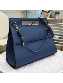 Givenchy Large Whip Top Handle Bag in Smooth Leather Blue 2019
