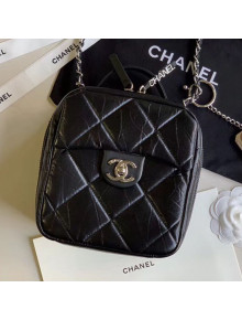 Chanel Quilted Vintage Leather Camera Case Bag AS1323 Black 2020