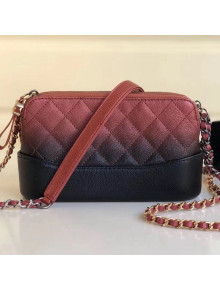 Chanel Gabrielle Clutch with Chain/Mini Bag in Grained Leather A94505 Red 2019