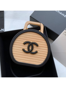 	 Chanel Beech Wood Small Vanity Case Bag AS2928 Beige/Black 2022