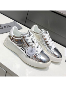 Hogan Silver Calfskin Sneakers 2021 11