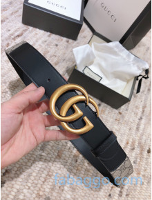 Gucci GG Belt 40mm with Double G Buckle ‎400593 Black 2020