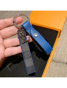 Louis Vuitton Belt Tab Epi Bag Charm and Key Holder Blue 2021