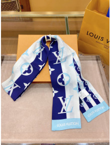 Louis Vuitton Lu Bandeau Scarf 8x120cm Blue/White 2021