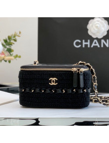 Chanel Crochet Vanity Clutch with Chain Black 2022 AP2471 Black 2022