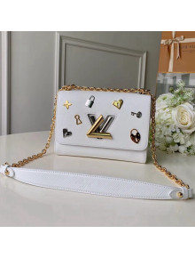 Louis Vuitton Epi Leather Love Lock Twist MM Bag M52890 White 2019