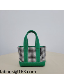 Alexander Wang Crystal Mini Tote Bag Green 2021 3054