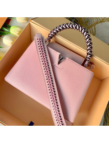 Louis Vuitton Capucines PM with Braided Handle M55083 Pink 2019