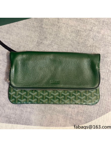 Goyard Folding Leather Clutch 020169 Green 2021