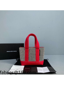 Alexander Wang Crystal Mini Tote Bag Red 2021 3054