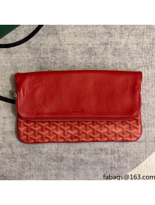 Goyard Folding Leather Clutch 020169 Red 2021