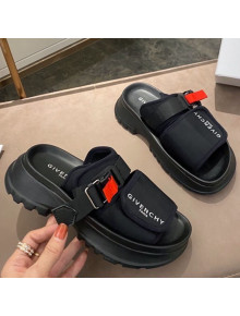 Givenchy Spectre Lettering Mules Sandals Black 07 2021