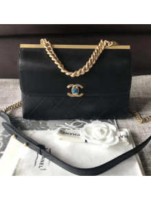 Chanel Lambskin Coco Luxe Small Flap Bag A57086 Black 2018