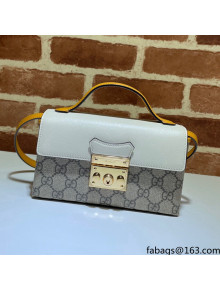 Gucci Padlock GG Canvas Mini Bag 652683 White 2021