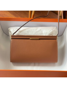 Hermes Clic-H 21 Bag in Grained Calfskin Shoulder Bag Brown/Gold 2020