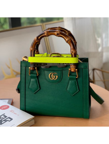 Gucci Diana Leather Mini Tote Bag 655661 Green 2021