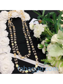 Chanel Button Pearl Long Necklace AB4124 2020
