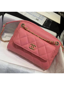 Chanel Small Camera Case in Grained Calfskin AS1367 Pink 2020