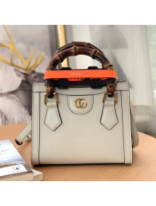 Gucci Diana Leather Mini Tote Bag 655661 Off-white 2021