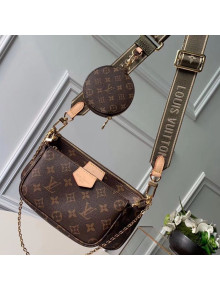 Louis Vuitton Multi-Pochette Accessoires Triple Monogram Canvas Shoulder Bag M44813 01 